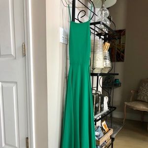 Green Lulus Floor Length Dress!